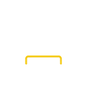 Odbojnica liniowa – żółta odbojnica metalowa - wymiary 1200x300 mm, do wbetonowania