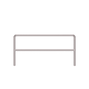 Barierka techniczna U12a – cynkowana odbojnica metalowa - wymiary 2000x1100 mm, do wbetonowania