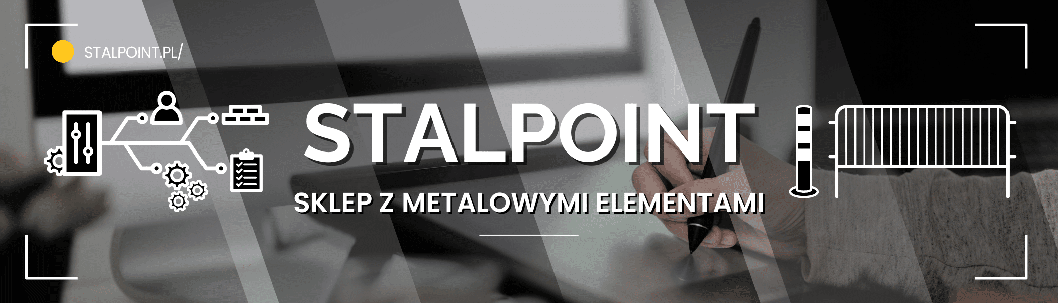 Stalpoint - Sklap z metalowymi elementami, bariery drogowe, barierki techniczne, odbojnice stalowe.